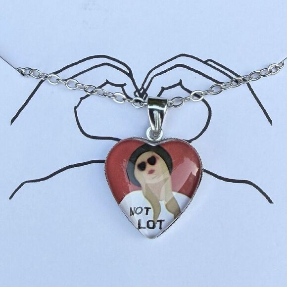 Unbranded Jewelry - Singer Sia Heart Portrait Necklace with Silver Toned Chain New